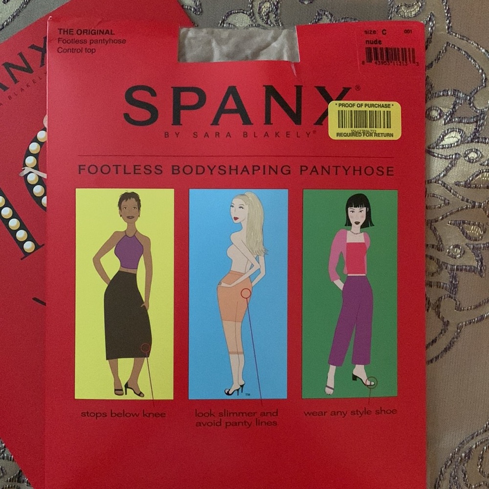 SPANX Footless Pantyhose, Size C, NWT - Picture 3 of 5
